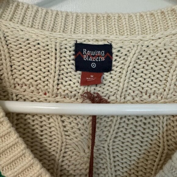 Rowing Blazers classic cable knit rainbow sweater - Picture 3 of 5